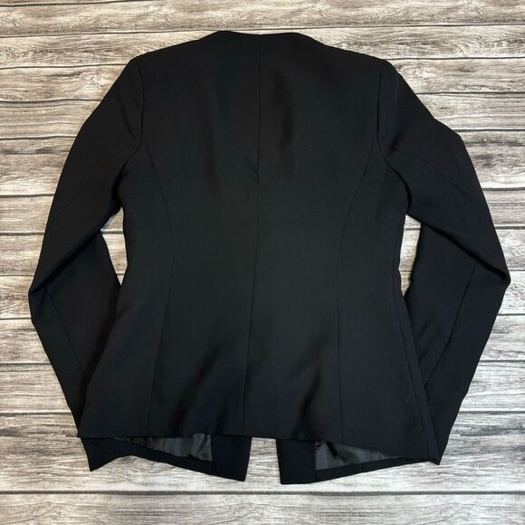 Forever 21 Women's V Neck Single Button Blazer Black S SM Small Lined No Collar - Picture 5 of 12